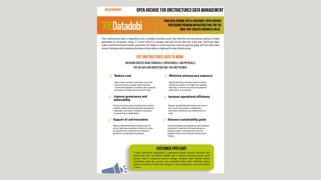 Archiving Solution Brief